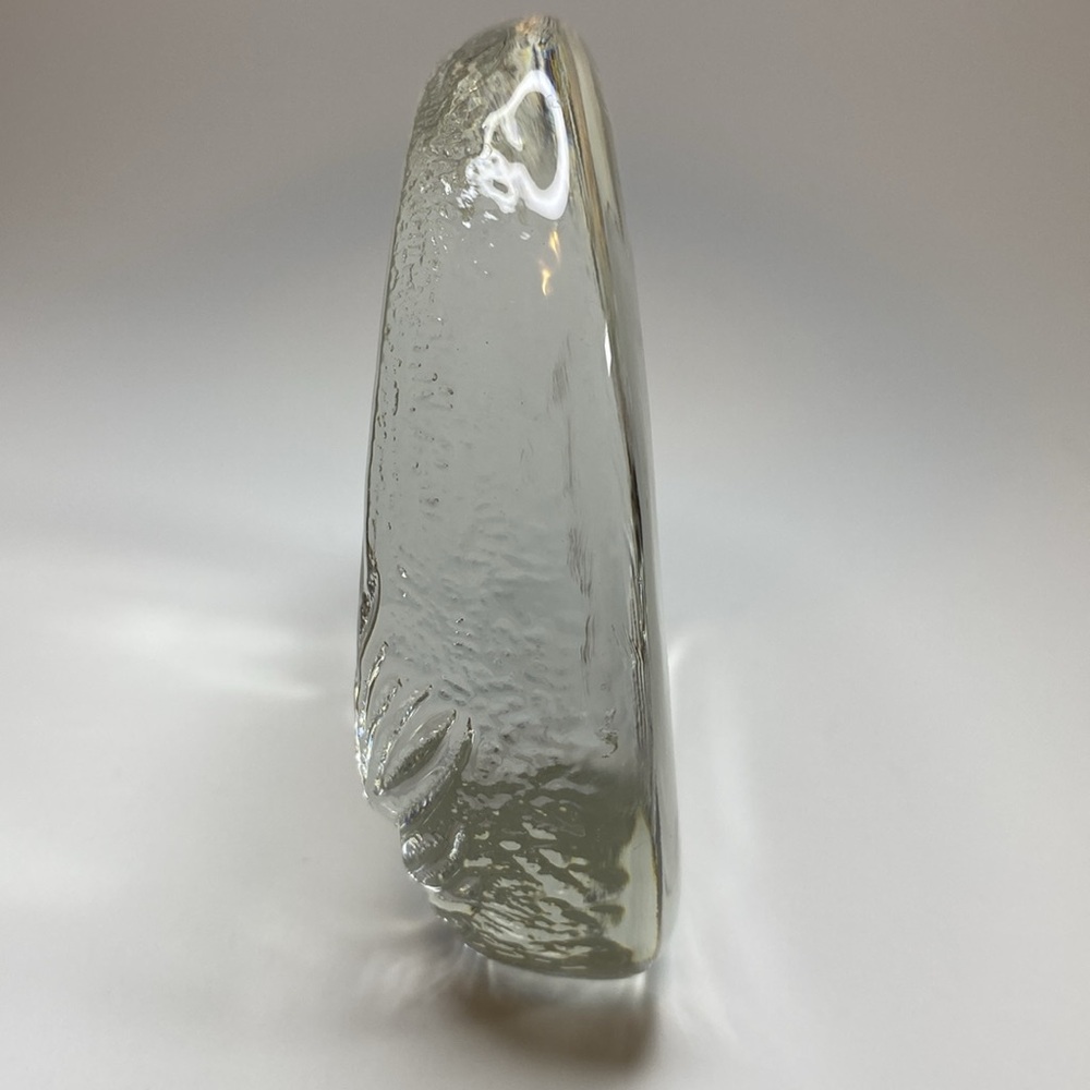Elegant Clear Glass Rabbit Sculpture - Picture 3 of 5